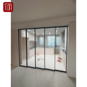 Porta Scorrevole Elettrica in Vetro a Doppio Specchio con Telaio in Lega di Alluminio Stile Francese di Alta Gamma per <span class=keywords><strong>Balcone</strong></span> e Interni di Villa - Product Image 3