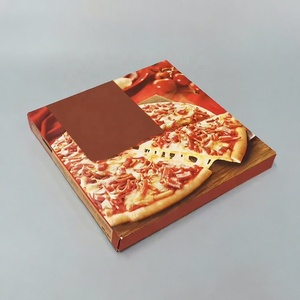 Boîte en carton ondulé auto-élevante personnalisée, écologique, de qualité alimentaire, avec gaufrage, pour pizzas et hamburgers surgelés - Vente en gros - Product Image 2