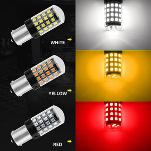ไฟสัญญาณ LED S25 สำหรับตกแต่งรถยนต์ ไฟถอยหลัง พร้อมขั้วหลอด 1156 1157 BA15S BAY15D 3030 สภาพใหม่ ขายส่ง - Product Image 6