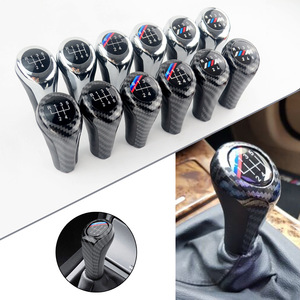 Poyracing Pommeau de levier de vitesse en fibre de carbone avec logo M, boîte de vitesses manuelle 6 vitesses, BMW Série 1 3 5 6 - Product Image 2