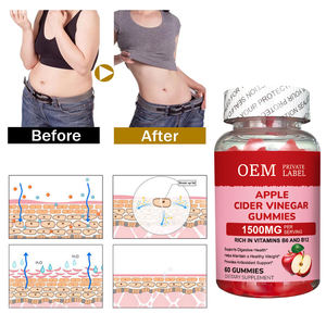 Gommes OEM au vinaigre de cidre avec vitamines B6 et <span class=keywords><strong>B12</strong></span> Soutien à la santé digestive et gestion du poids - Product Image 2