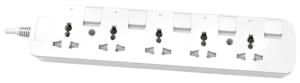 Cables de Alimentación con Conector Hembra <span class=keywords><strong>IEC</strong></span> y Conector Macho BS, Cables de Extensión con Interruptor Individual, Enchufe UK, 2 Puertos USB-C, IP20, Carcasa de PC/PP + Completo - Product Image 4