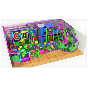 Custom Design Multi-level Kids Indoor Amusement Equipment, Playground with Tunnels and Slides for Family Entertainment <b>Hub</b> - Product Image 4