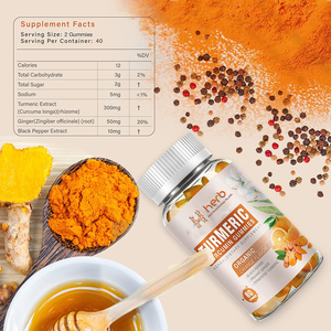 Gummies véganes de curcuma et gingembre à marque privée OEM pour adultes : compléments énergétiques et santé - Product Image 4