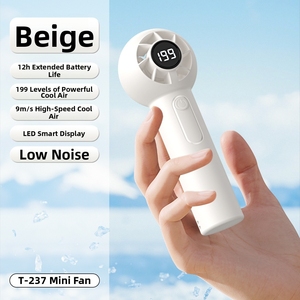 พัดลมพกพาไร้ใบพัด ปลอดภัย น่ารัก พัดลมมือถือขนาดเล็ก พร้อมระบบทำความเย็นแบบเทอร์โบ สำหรับสินค้าส่งเสริมการขาย บริการ OEM ราคาขายส่ง - Product Image 4