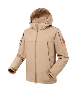 DFU188 Warm inside fleece lining winter jacket tactical Soft shell jacket - Product Image 5
