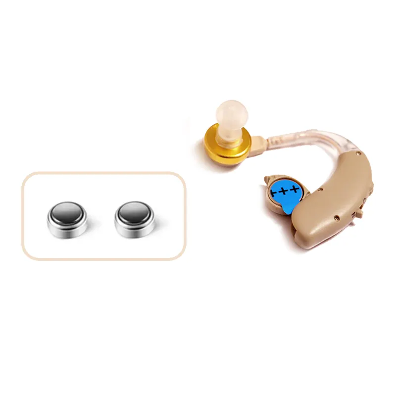 聴覚障害者用補聴器バッテリー高齢者向けの調整可能な聴覚障害者用補聴器
