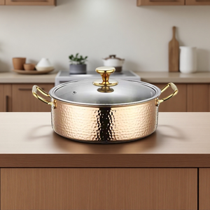 <span class=keywords><strong>Olla</strong></span> de Acero Inoxidable con Tapa de Vidrio, Apta para Lavavajillas, de Gran Capacidad, para Sopa - Product Image 1