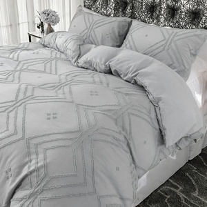 طقم غطاء لحاف 3 لحفل الزفاف طقم مفارش سرير طقم غطاء لحاف بيج - Product Image 3