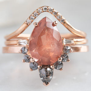 <b>925</b> <b>Silver</b> <b>Ring</b> with Oregon Sunstone Gemstone Gorgeous Designs for Wedding or Party Handmade Jewelry From Bend Oregon - Product Image 6
