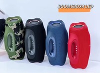 Altavoz Boombox 4 LED de 60W, Altavoz Portátil para Exteriores, Bajos Profundos, Resistente al Agua, Batería de Larga Duración, Altavoz Inalámbrico Boombox 4