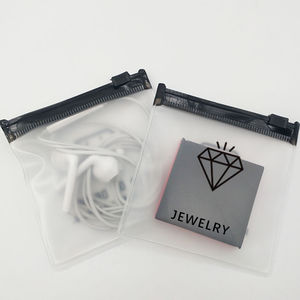2022 in Stock Wholesale Fashion Frosted Zipper Storage Bags PVC Reusable Antioxidant Jewelry and <b>Jade</b> Frosted Packaging Bags - Product Image 1