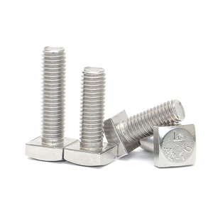 Tornillos de Cabeza Cuadrada de Acero Inoxidable 304 de Fábrica Bibo Yaente, Tornillos de Cabeza Cuadrada, Tornillos en T para Montaje Solar, Tornillos de Ranura en T 304 - Product Image 1