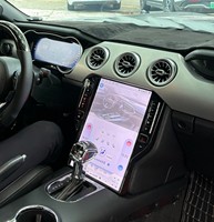 Écran de navigation Android de 14,5 pouces pour Ford Mustang 2015-2021, Carplay, GPS et TV intégrés, fonction d'écran partagé multimédia