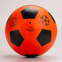 Nouveau Ballon de Football Lumineux LED Orange Tendance 2026 en Caoutchouc, Taille 5