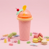 Moule à glace en silicone personnalisable, écologique, pour crème glacée magique aux cerises, tasse à smoothie à presser, grande capacité, rapide et maison