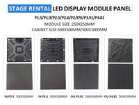 Panneau LED intérieur HD 320*160mm P1.25 P1.53 P1.86 P2, écran LED, module LED