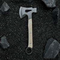 Hache tactique multifonction en acier inoxydable de haute qualité avec manche G10, qualité industrielle, outils de survie en plein air, camping