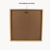 Sofine – panneau de mémo en feuille de liège, taille personnalisée, carré, imprimé noir, montage mural, cadre en bois
