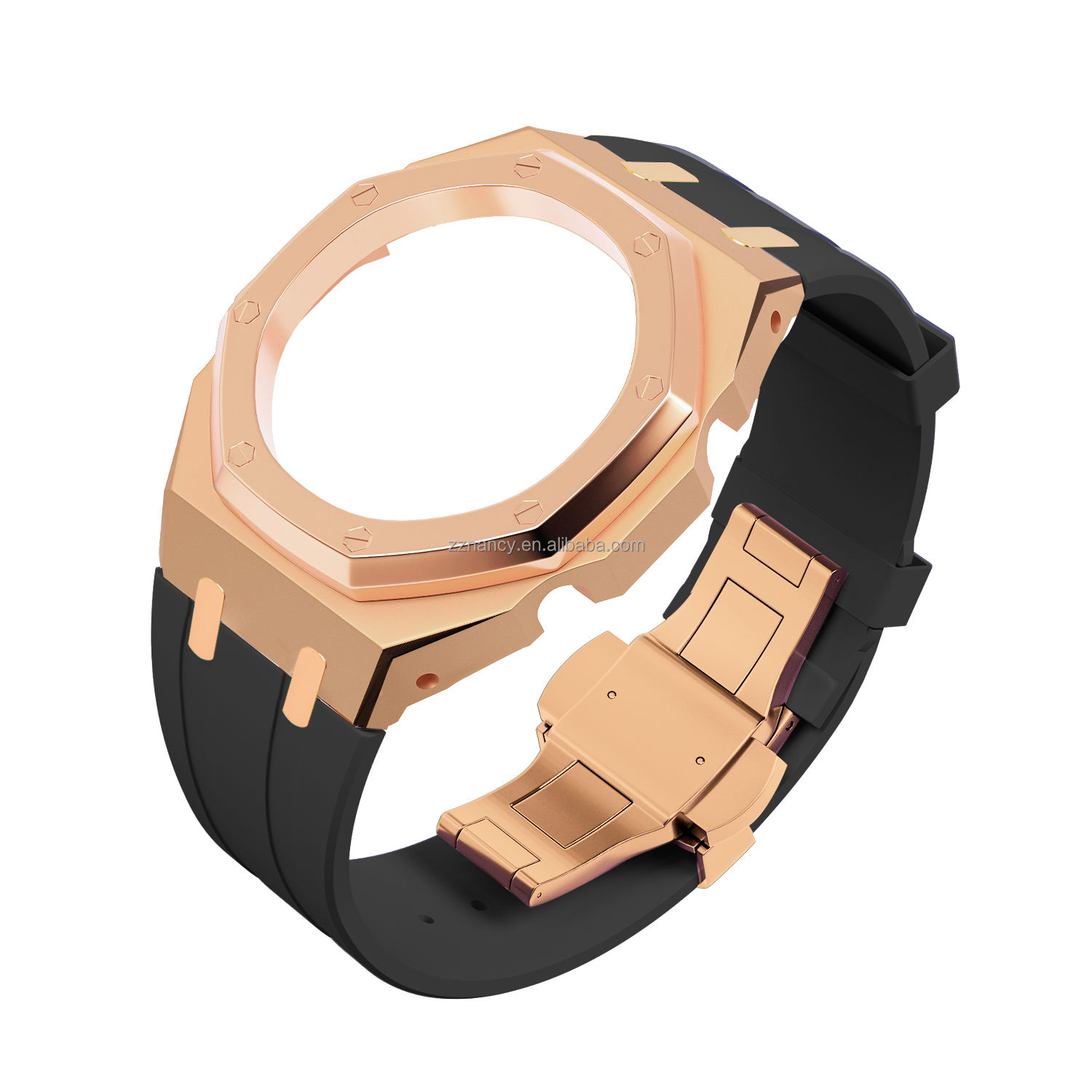 Or rose doré + noir