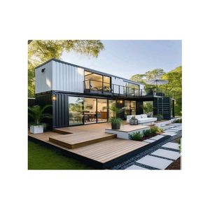 Cabina Portatile Quite Lite <span class=keywords><strong>Tutto</strong></span> Rosa <span class=keywords><strong>per</strong></span> Nuova <span class=keywords><strong>Casa</strong></span>, <span class=keywords><strong>Casa</strong></span> Prefabbricata di Lusso a 2 Piani, Cabina Pronta <span class=keywords><strong>per</strong></span> <span class=keywords><strong>la</strong></span> Spedizione, Cabina Quonset - Product Image 1