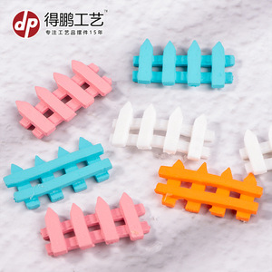 Décorations de clôture en bois miniatures colorées, échelle 1:12, pour modèle de maison, ornements de jardin, bricolage - Product Image 1