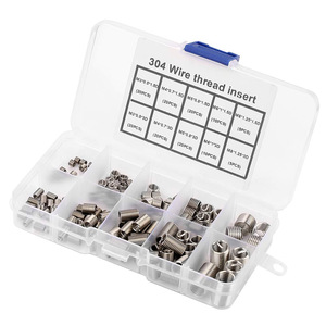 304 Stainless Steel <b>Thread</b> <b>Insert</b> Metric Coarse 150Pcs Boxed Repair Sleeve - Product Image 4