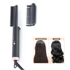 Penjualan laris alat Salon rambut 20 juta tingkat perawatan rambut Ion negatif klip rambut lurus dan sisir dalam satu