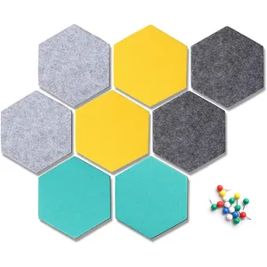 Hot Sale China Creative Product Colorful Felt 3d Hexagon Acoustic Panel