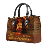 Nouveau design de sac à main pour femmes La vie n'est pas parfaite, mais mes tresses sont des sacs à main personnalisés pour femmes Sacs à bandoulière de luxe pour femmes