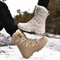 Bottes d'hiver imperméables pour femmes, chaudes, respirantes, pour le travail en extérieur, bottes tactiques en caoutchouc et maille, unisexes, vente en gros