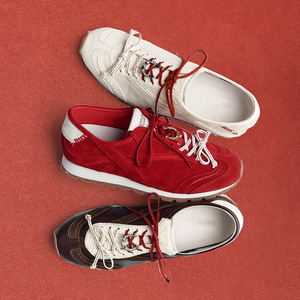 Nouvelle Collection Printemps 2026 – Baskets Décontractées à Semelle Épaisse pour Femme, Modèle Fer à Cheval Porte-Bonheur, Blanches - Product Image 1