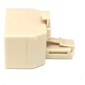 Rj11 Telefoon Converter T-Adapter Naar Dual Jack 6p4c Dual Female Socket Adapter Splitter