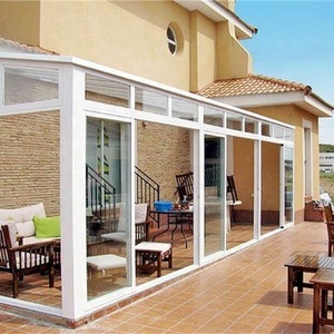 <span class=keywords><strong>Terrasse</strong></span> extérieure personnalisée 4 saisons Toit transparent en verre Véranda en verre Panneau de verre Pergola Véranda - Product Image 3