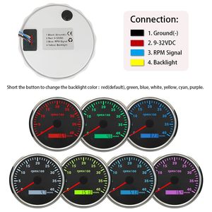 SX-TECH 110mm 4000RPM Takometre 24V LED Ekran RPM Ölçer Dizel Motor Kiti Saat Ölçer Ayarlanabilir Arka Işıklar Yeni Araba Traktör - Product Image 3