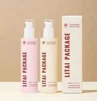 Flacon à pompe vide personnalisé de 50ml 60ml 100ml compte-gouttes en verre d'huile essentielle avec boîte