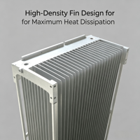 Radiateur en aluminium extrudé industriel de grande taille pour une solution de gestion thermique haute performance personnalisée