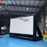 Écran de télévision gonflable géant Air Two Way Outdoor Cinema Mouse Movie Projector Planet Remote Bottle Display