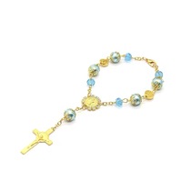 Bracelets extensibles en corde avec pendentif croix perlée rose rétro, bracelets religieux chrétiens catholiques, bijoux, accessoires, cadeaux