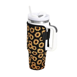 For Stanley 40/30 oz Neoprene Water <b>Bottle</b> Carrier Bag with Phone Pocket Luxury Style Cooler Bag - Product Image 4