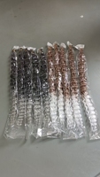 Extension de cheveux synthétiques longs à ondulations profondes, 30 pouces, bouclés, à trame unique, en fibre haute température, pour tressage