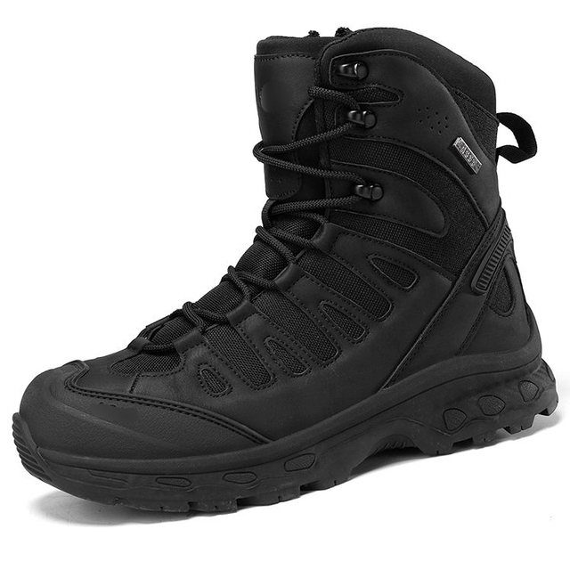 Waterproof Tactical Boots Men Rubber Piece Protect Hiking Boots Outdoor Training Boots