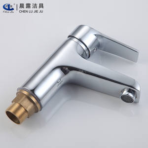 Grifo de Lavabo Chenlu, Monomando, con Núcleo de Cobre, Montaje en Encimera, Mezclador de Agua Fría y Caliente - Product Image 1