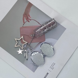 Nouvelle Trousse de Maquillage 2026 Tendance Style Ins pour Femme avec Miroir, Boîte de Rangement en Acier Inoxydable, Sac en Maille pour Rouge à Lèvres et Pendentif Porte-clés - Product Image 3