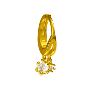 Модные 925 ювелирные изделия из стерлингового серебра капля циркон кулон позолоченные серьги-кольца для женщин