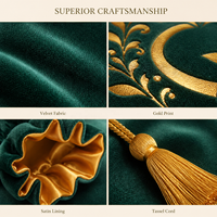 Sac de rangement pour tarot en velours haut de gamme avec doublure en satin, cordon de serrage et pompon, logo personnalisé imprimé, pochette d'emballage pour bonbons de Noël