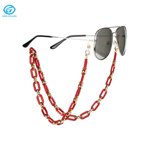 2025 acrylique mode multicolore léger <span class=keywords><strong>lunettes</strong></span> chaîne décorative <span class=keywords><strong>lunettes</strong></span> de soleil chaîne suspendue - Product Image 5