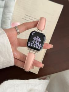 <span class=keywords><strong>Cinturino</strong></span> in <span class=keywords><strong>pelle</strong></span> con fiore di lichee a forma di D adatto per orologio di moda S10 <span class=keywords><strong>ultra</strong></span> 2 Series10 9 8 7 6 5 4 3 2 1 - Product Image 3