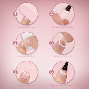 <span class=keywords><strong>Uñas</strong></span> Postizas Francesas en Oferta, <span class=keywords><strong>Uñas</strong></span> de <span class=keywords><strong>Almendra</strong></span> <span class=keywords><strong>Cortas</strong></span> sin Rastro, Piezas de Manicura Prefabricadas, <span class=keywords><strong>Uñas</strong></span> Removibles - Product Image 4