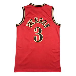 เสื้อบาสเก็ตบอลเย็บสำเร็จรูปสำหรับทุกเพศ # 23 เจย์เลน บราวน์ # 21 เอ็มบีด # 3 ไอเวอร์สัน # 0 แม็กซี่ # 20 ชุดกีฬาแฟนคลับจาเรด แมคเคน โพลีเอสเตอร์ 100% - Product Image 5